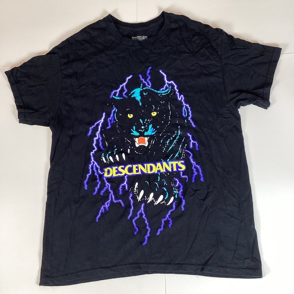 Descendants Mens T Shirt Size L Large Crew Neck Short Sleeve Puma Lightning